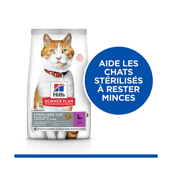 Hill's Science Plan Feline Young Adult Sterilised Canard - 3 Kg