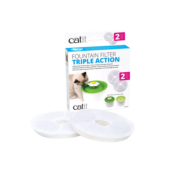 Catit Water Softening Filtres pour Fontaine Flower - x 2