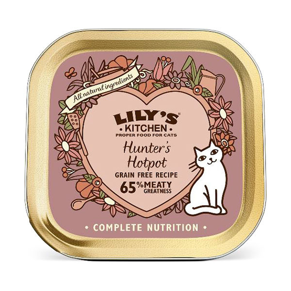 Pâtée au gibier pour chat, faites lui plaisir avec de la nourriture saine ! Lily's Kitchen Civet de Gibier