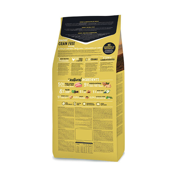 Ownat Prime Junior Poulet et Dinde Sans Céréales - 3 kg