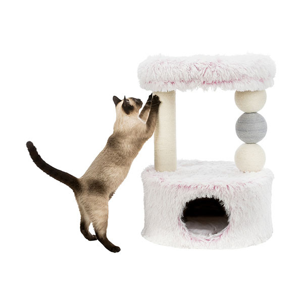 Trixie Arbre à Chat Harvey - Blanc/Rose