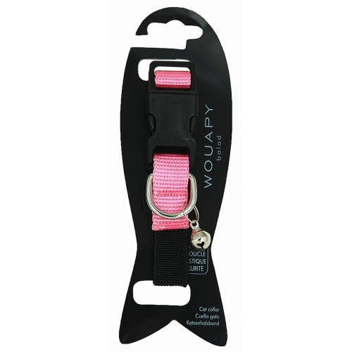 Wouapy Collier Basic Line pour Grand Chat - Rose