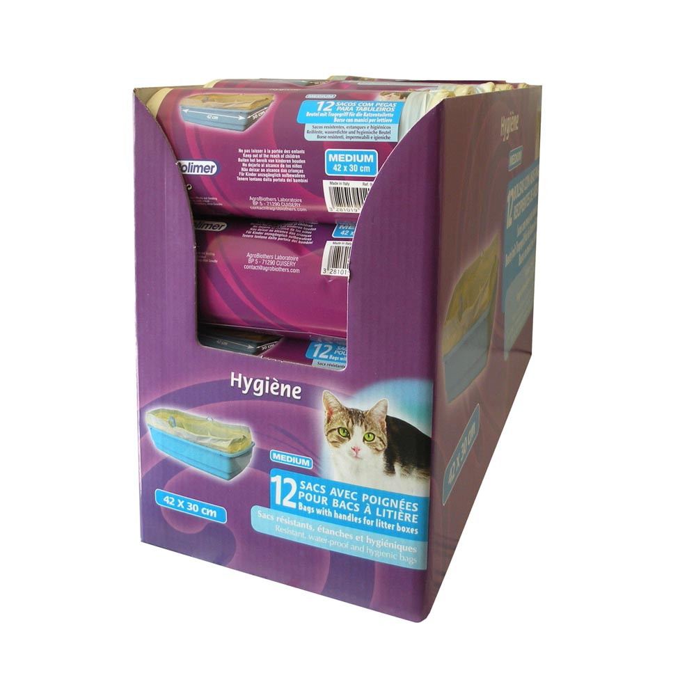 Rouleau de 12 Sacs Petit Modèle pour Litière