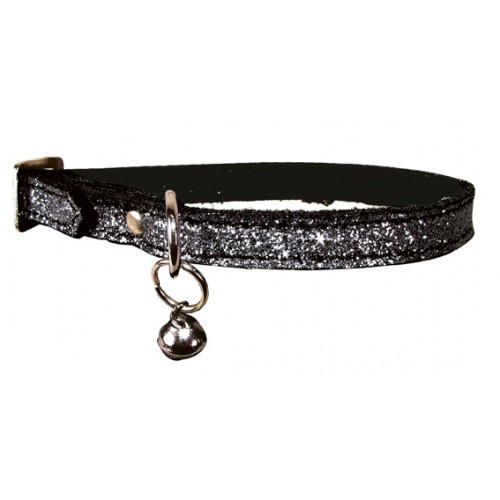 Bobby Collier Pailleté Gris pour Chat