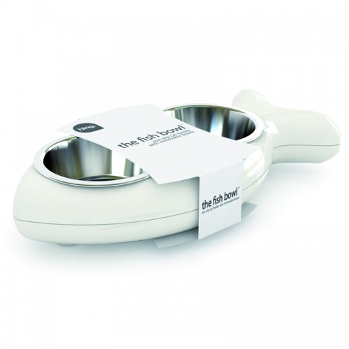 Plateau Gamelles pour Chat - Blanc