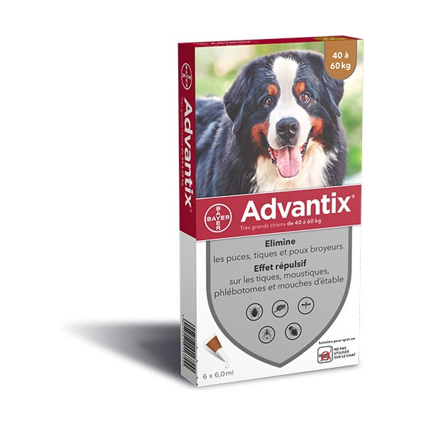 Advantix Très Grand Chien (40-60 kg) - 6 pipettes