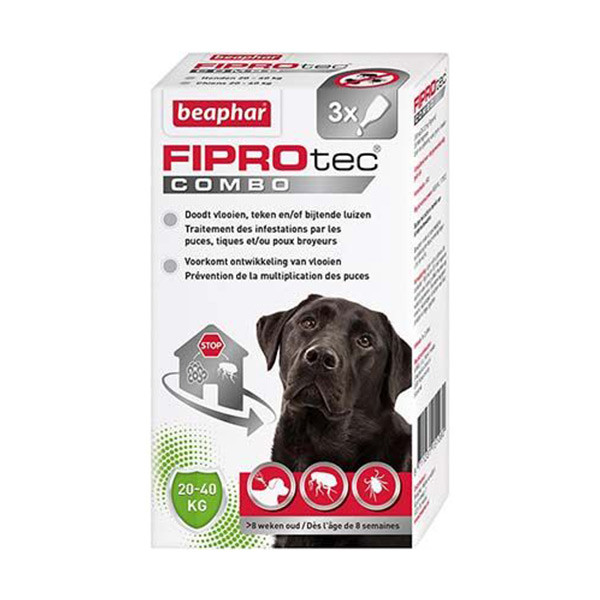  Beaphar FIPROtec Combo - Grand  Chien (20 à 40 kg) 3 pipettes