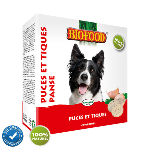 Biofood Anti-puces Panse pour Chien - 55 pièces