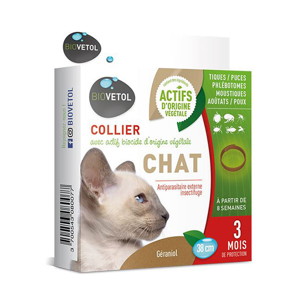 Biovetol Collier Insectifuge pour Chat