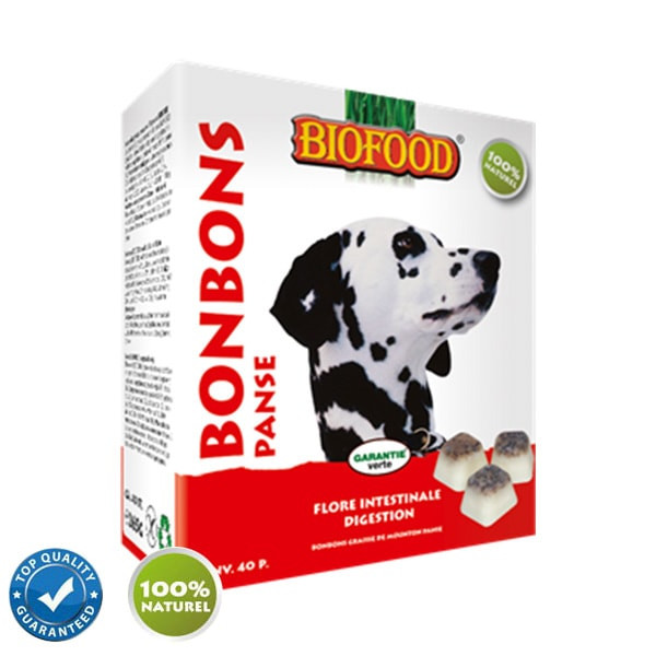 Biofood Maxi Bonbons à la Panse Chien - 40 pièces