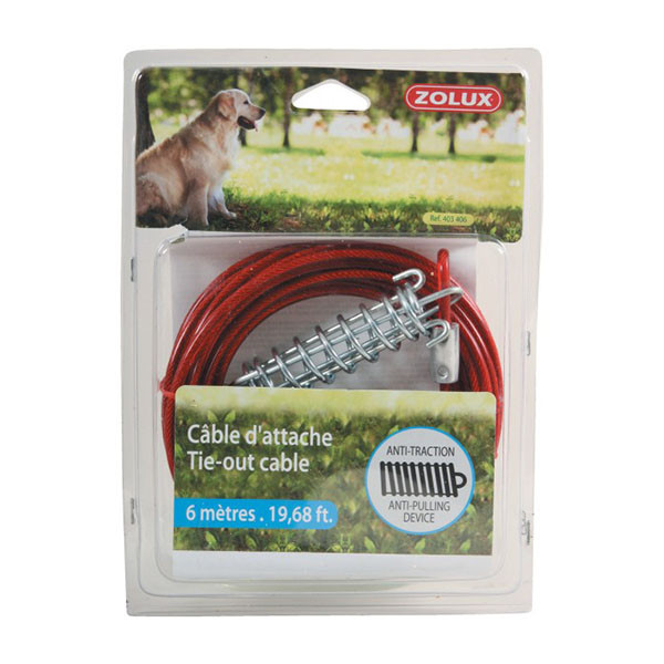 Zolux Câble d'Attache & Ressort - 6 mètres