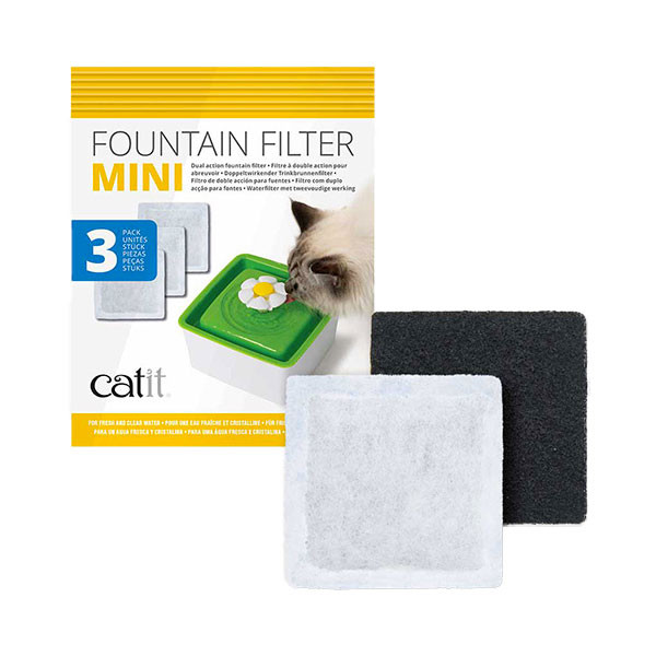  Catit Filtres pour Fontaine Mini Flower - x 3