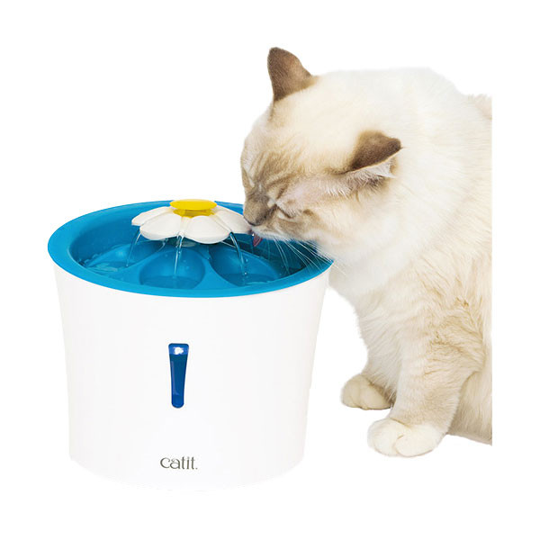 Catit Flower Fontaine avec Fleur à DEL - 3 L