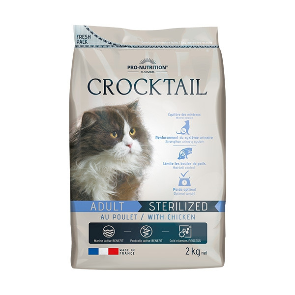 Flatazor Pro-Nutrition Crocktail Chat Sterilized Poulet - 2 Kg