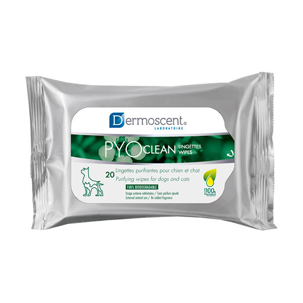 Dermoscent PYOclean pour Chien - 20 Lingettes