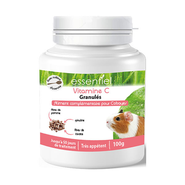 Essentiel Vitamine C Granulés pour Cobaye - 100 g