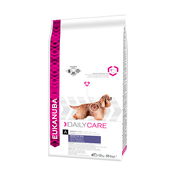Eukanuba Daily Care Adulte Sensitive Skin - 12 kg