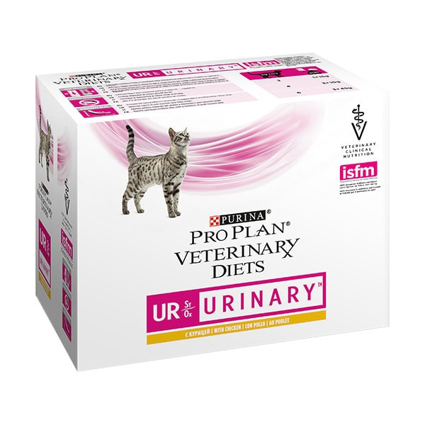 Purina Proplan Veterinary Diets Feline UR Poulet - 10 x 85 gr