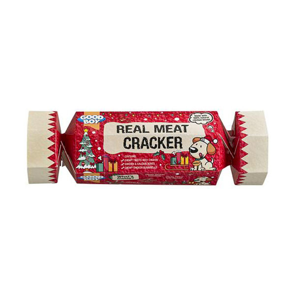 Papillote de Noël "Real Meat Cracker" pour Chien