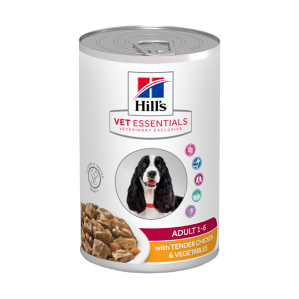  Hill's VetEssentials Canine Poulet & Légumes - 12 x 363 g