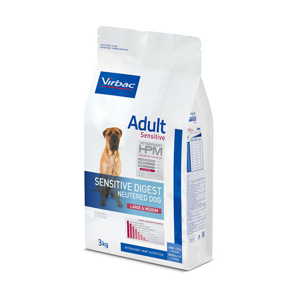 Veterinary HPM Dog Neutered Sensitive Digest Large & Medium