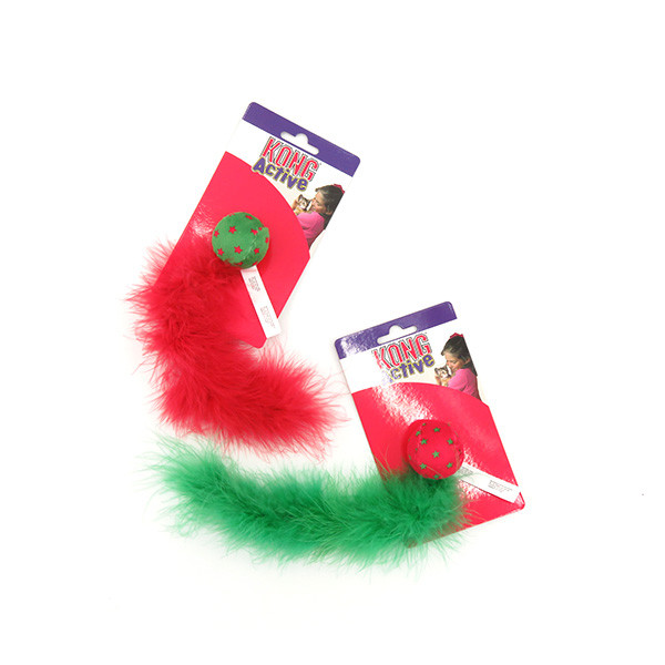 Kong Jouet à Plumes de Noël pour Chat