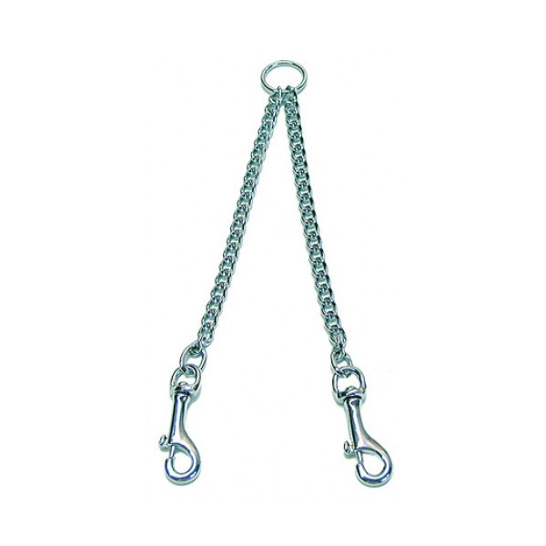 Accouple Métal pour 2 Chiens