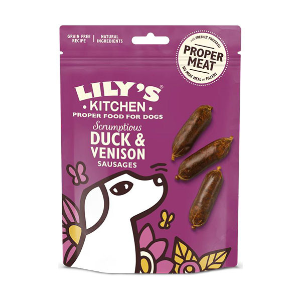 Lily's Kitchen Mini Saucisses de Canard et Chevreuil - 70 g