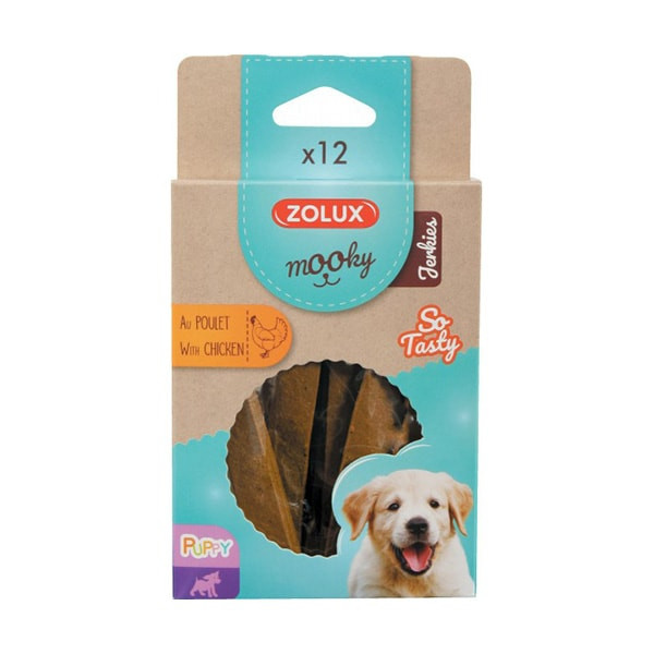 Zolux "Mooky" Barres Plates au Poulet pour Chiot - x12