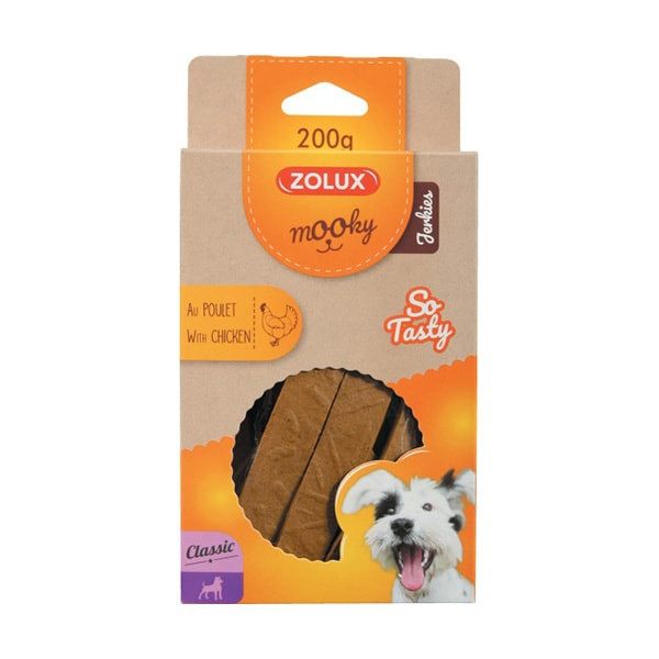 Zolux "Mooky" Barres Plates au Poulet pour Chien - 200 g