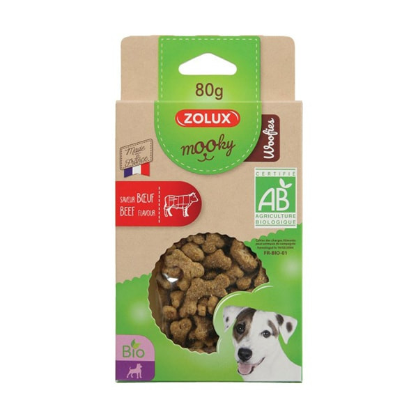 Zolux "Mooky" Friandises Bio au Boeuf pour Chien - 80 g