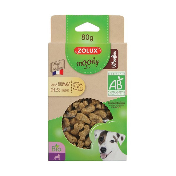 Zolux "Mooky" Friandises Bio au Fromage pour Chien - 80 g
