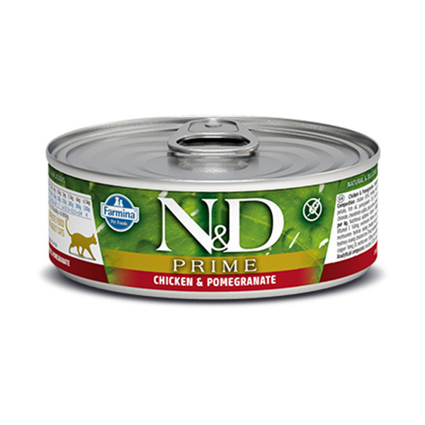 N&D Prime Poulet & Grenade Cat Adult - 80 g