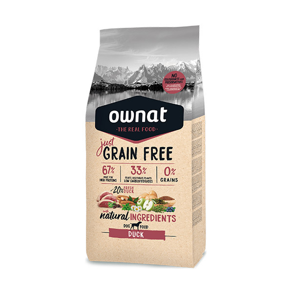 Ownat Just Grain Free Adulte Canard Sans Céréales