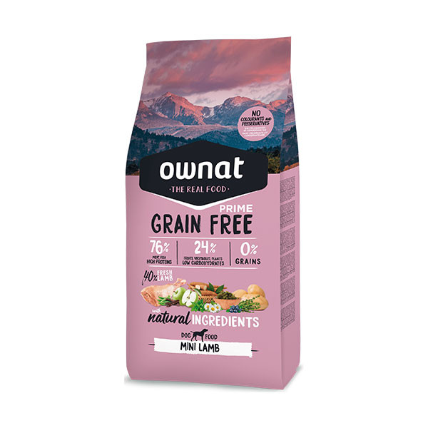 Ownat Prime Mini Agneau Sans Céréales - 3 kg