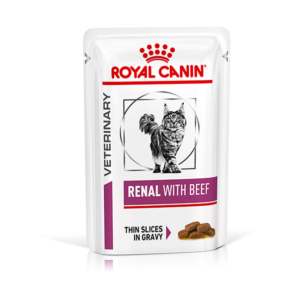 Royal Canin Vdiet Cat Renal au Boeuf - 12 x 85 gr