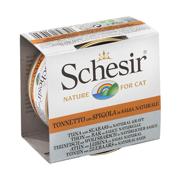 Schesir Sauce Thon & Bar pour Chat - 70 g