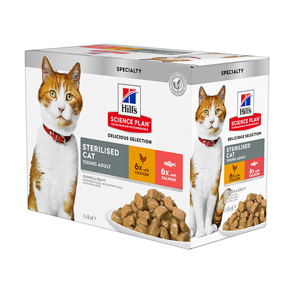 Hill's Science Plan Feline Young Adult Sterilised - 12 x 85 g