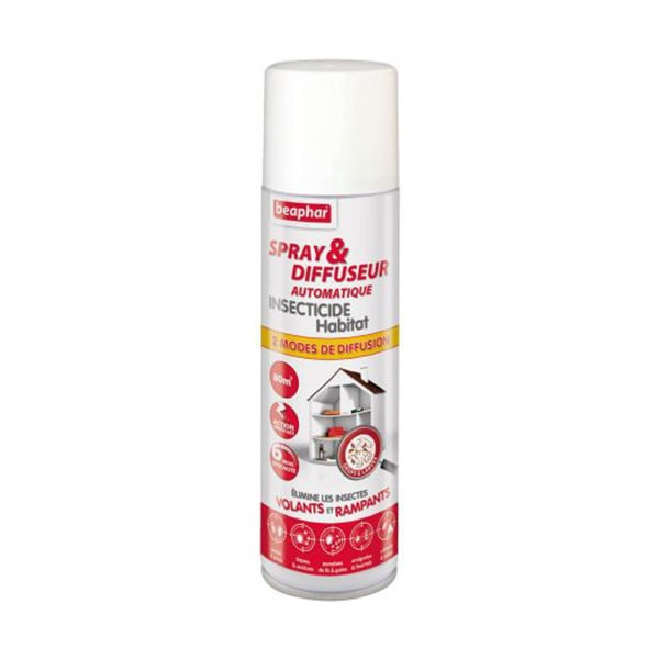 Beaphar Spray & Diffuseur Automatique Insecticide Habitat - 250 ml