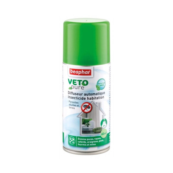 Beaphar "Vetopure" Diffuseur Automatique Insecticide Habitation - 150 ml