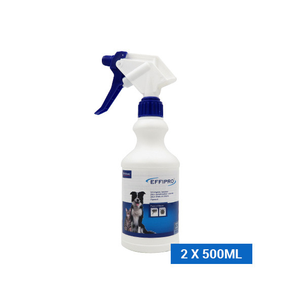 Effipro Spray Anti-Puces Anti-Tiques - 2 x 500 ml