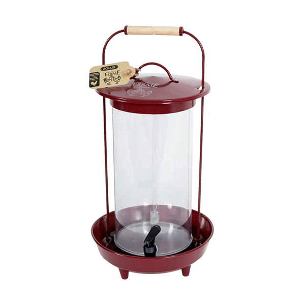 Zolux Abreuvoir en Métal - Rouge