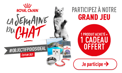 Grand jeu concours Royal Canin : 1 produit acheté = 1 produit offert